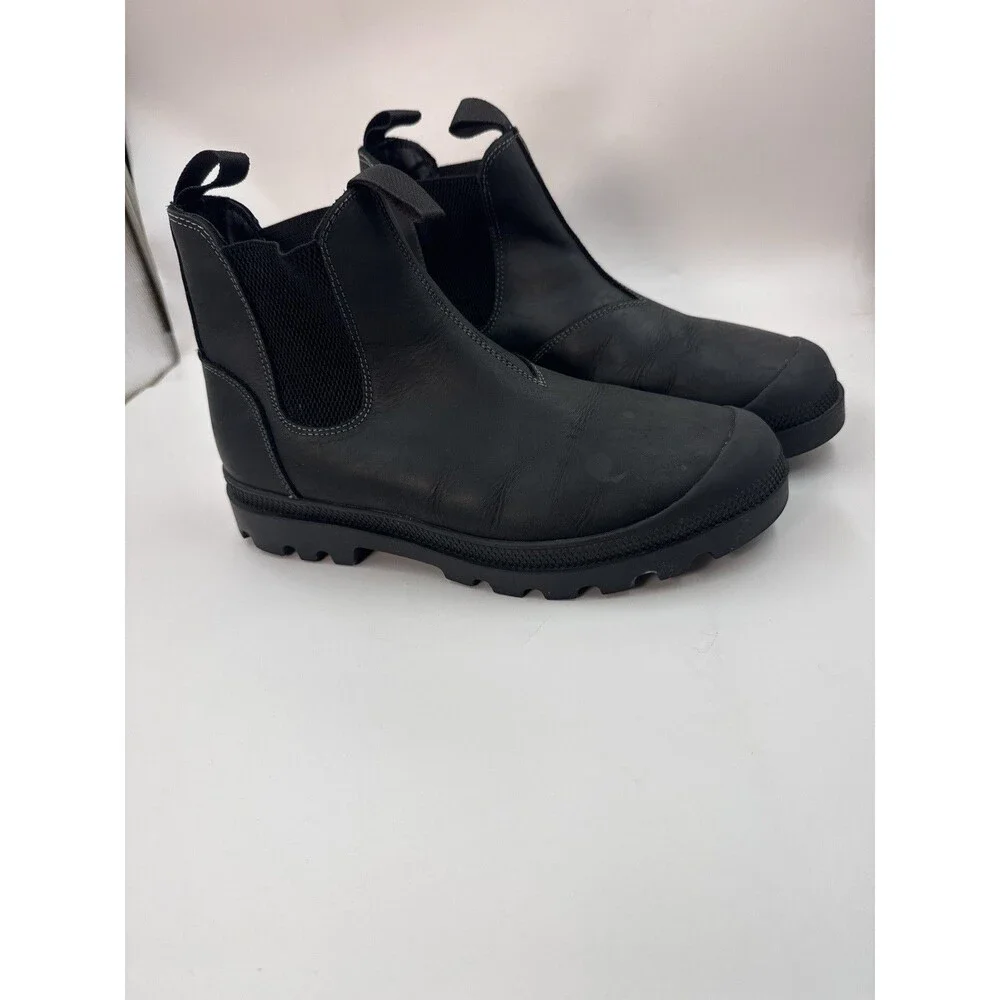 Steve Madden Insulate Waterproof Chelsea Boots Black Leather Men’s Size 8